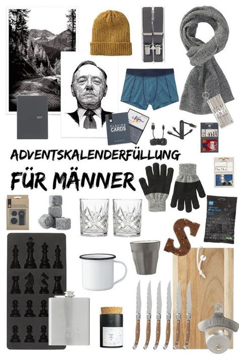 Adventskalenderfüllung für Männer kleine Geschenkideen u Tipps