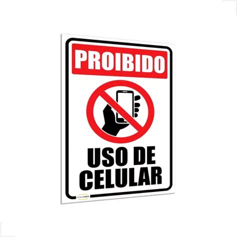 Placa Proibido Uso De Celular N O Use O Celular X Cm Mercadolivre