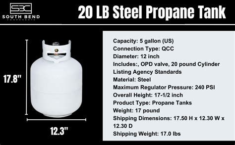 Amazon South Bend Components Pound Steel Propane Tank Cylinder