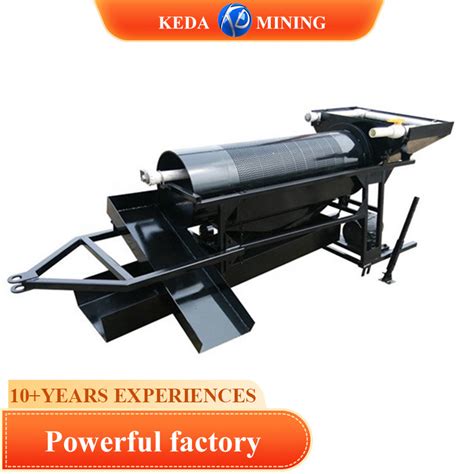 Keda Small Scale Alluvial Gold Separation Machine Mining Trommel Screen