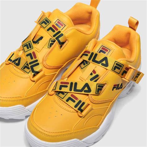 Fila Leather Fast Charge Womens Citrus Yellow Trainers Lyst