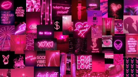 Cute Pink Neon Wallpapers Top Free Cute Pink Neon Backgrounds Wallpaperaccess