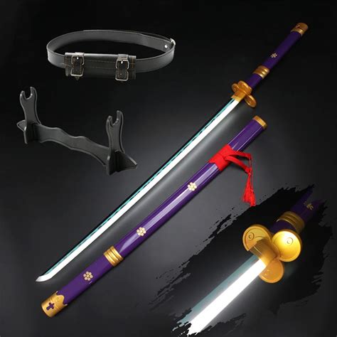 104cm 41 Roronoa Zoro Katana LED Luminous Sword Role Playing Weapons