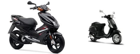 Motorrad Vergleich Yamaha Aerox R 2009 Vs Vespa S 50 2t 2009