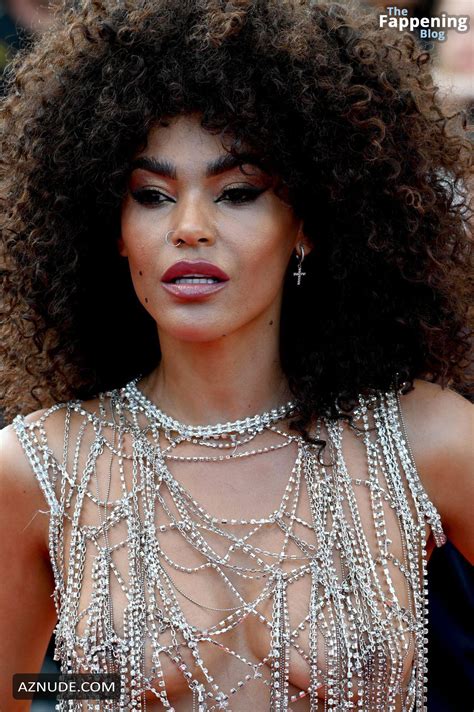 Leila Depina Flashes Her Sexy Nude Tits At Cannes Red Carpet Aznude