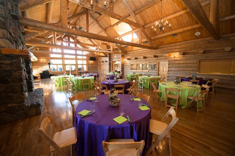 Evergreen Lake House Wedding Green and Purple Table | Colorado Wedding ...