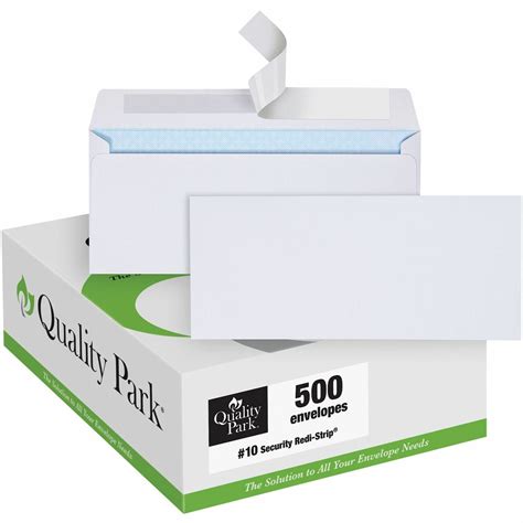 Quality Park No 10 Security Tinted Business Envelopes With Redi Strip