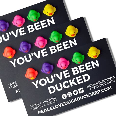 Printable Duck Duck Tags You Ve Been Ducked Ducking Tags Etsy