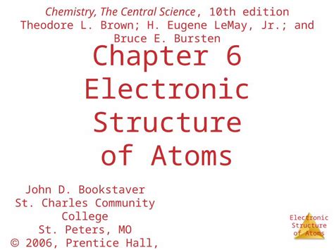 Ppt Electronic Structure Of Atoms Chapter 6 Electronic Structure Of Atoms Chemistry The