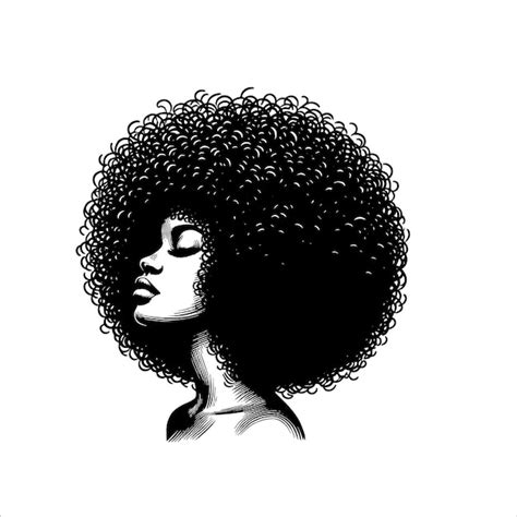 Mujer Negra Svg Mujer Afro Svg Chica Negra Svg Afro Puffs Muy Negra