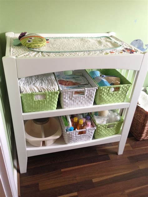 Changing Table Dresser Organization