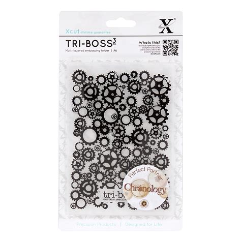 Docrafts Xcut Embossing Folder Chronology Cogs