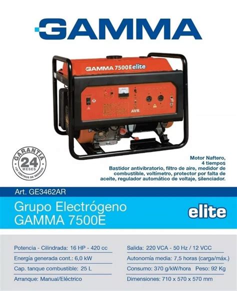 Grupo Electr Geno Gamma E Elite Ge Ar San Vicente Construcciones