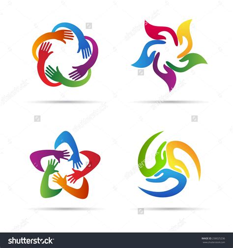 Hand Unity Symbol Vector