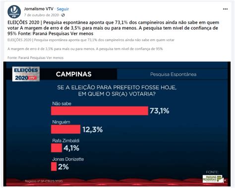 Jornalismo Vtv Divulga Pesquisa Realizado Pela Paran Pesquisas