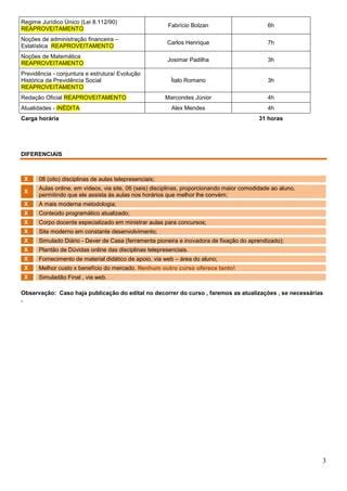 Ficha Tecnica Maratona Analista Inss PDF