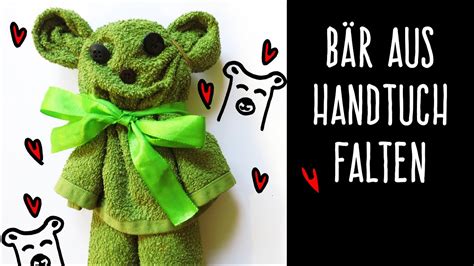 B R Falten Aus Handtuch Teddy Handtuchorigami Geschenk Deko