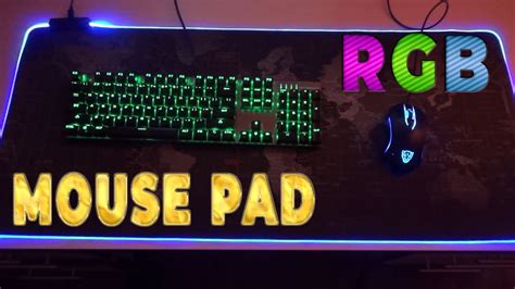 Большой игровой коврик XXL – рабочая поверхность с RGB подсветкой - YouTube