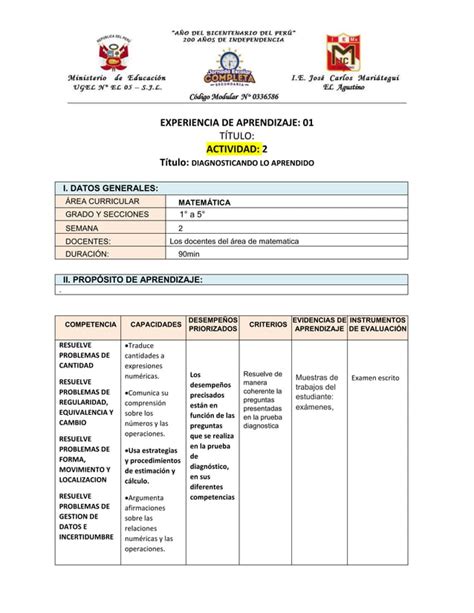 Actividad Matematica Docx