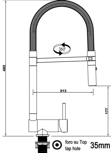 Grifo De Cocina Bajo Ventana Abatible A Cm Con Ca O Giratorio Y