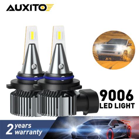 AUXITO Pair 9140 9145 HB4 9006 LED 100W 6500K White Fog Light Bulb