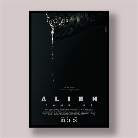 Alien Romulus Movie Poster, Personalized Gifts for Him/her, Canvas Wall ...