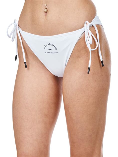 Karl Lagerfeld String Bikini Bottoms W Logo