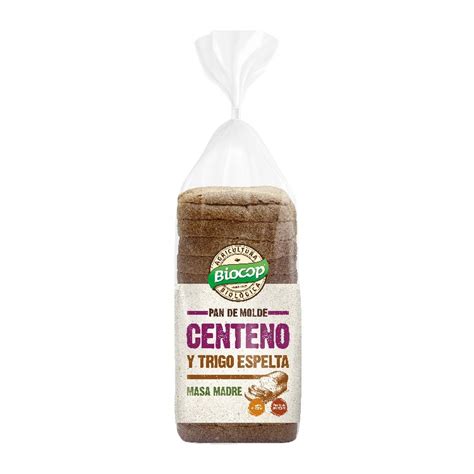 Pan De Molde De Centeno Y Espelta Biocop 400g En Biosano