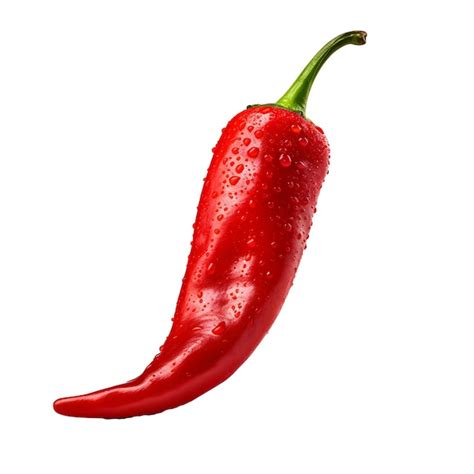 Premium Ai Image Red Chili Pepper Realistic Single Object On White Background