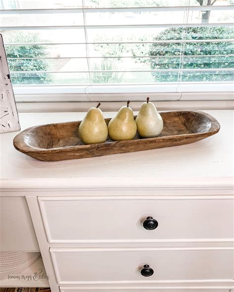 Simple Dough Bowl Decor Look Anchor Piece Decor Wood Dough Bowl