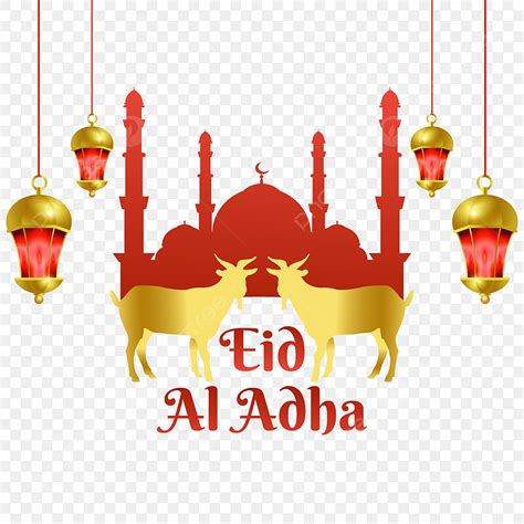 Dise O De Lujo De Eid Al Adha Mubarak Con Ilustraci N De Cabra Y