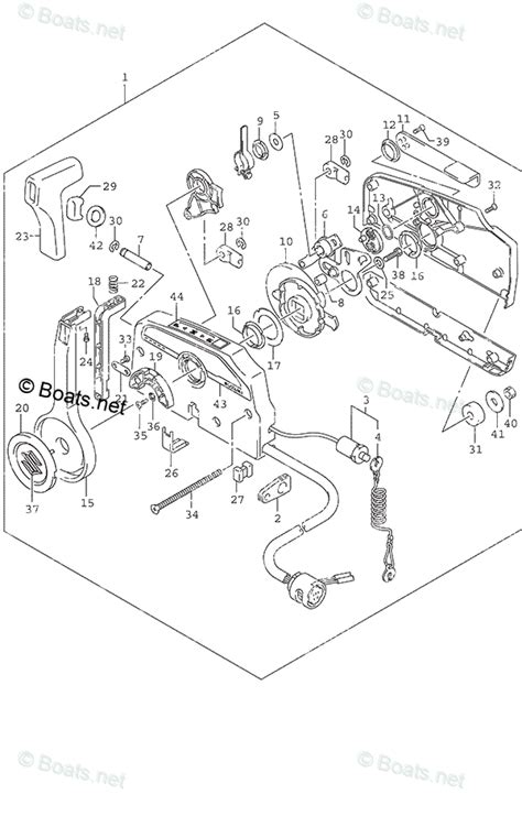 Suzuki Outboard Oem Parts Diagram For Opt Remote Control Boats Net