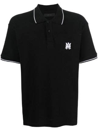 AMIRI Playera Tipo Polo Con Parche Del Logo Farfetch