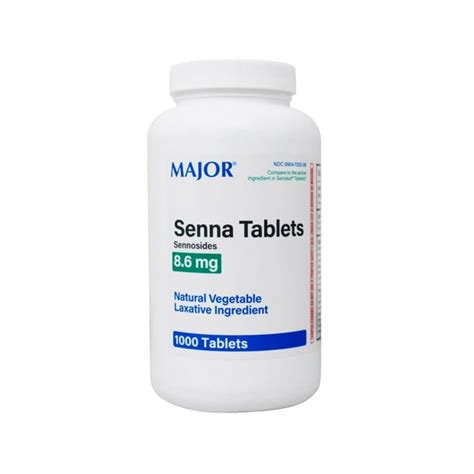 Major Senna Fast Working Natural Vegetable Laxative Tablets For