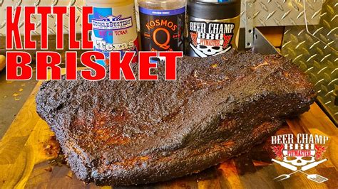 How To Smoke Brisket On A Weber Kettle Youtube