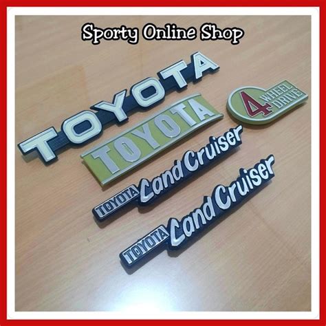 Jual Paket Set Emblem Toyota Lancruiser Hardtop 2F Fj Bj Series Di