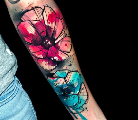 Wild Flowers Tattoo By Uncl Paul Knows Photo