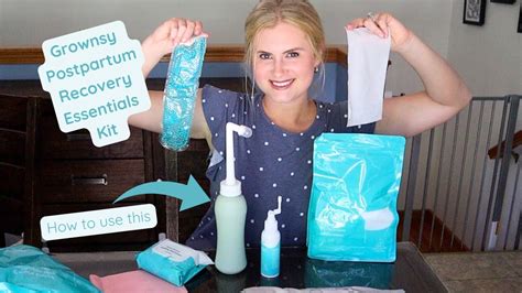 Grownsy Postpartum Recovery Essentials Kit Review And How To Use Youtube