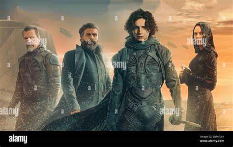 Josh Brolin Oscar Isaac Rebecca Ferguson Y Timothee Chalamet In Dune