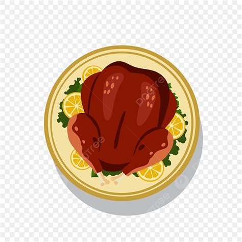 Whole Roast Chicken Vector Art PNG, Happy Thanksgiving With Chicken Roasted, Food, Illustration ...