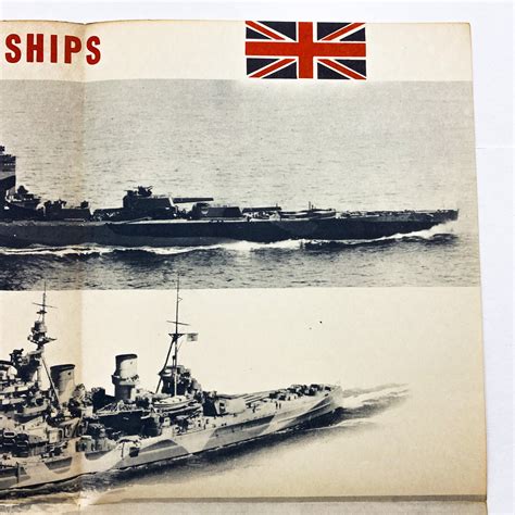 Original 1945 WWII British Battleships Navy Identification - Etsy Australia