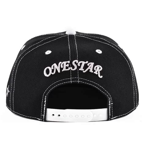 Custom Black Flat Brim D Embroidery Snapback Hats