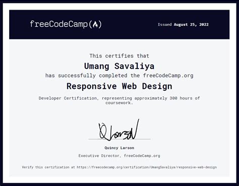 Github Umang Freecodecamp Responsive Web Design Projects