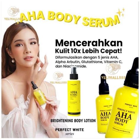 Jual Perfect White Aha Body Serum Ml Original Bpom Aha Kojic