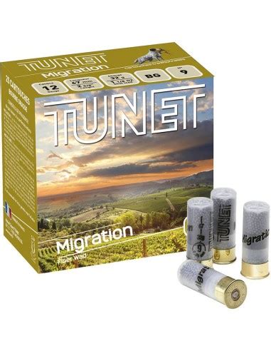 MUNITIONS TUNET MIGRATION CAL 12 67 N 5 32G BG Armurerie De La Bourse