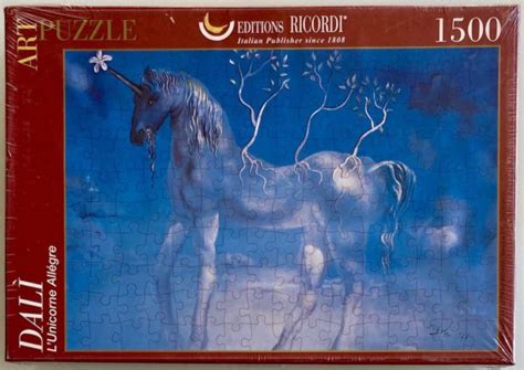 1500 Ricordi The Happy Unicorn Salvador Dalí Rare Puzzles