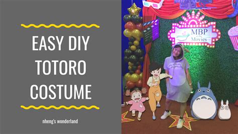 Easy Diy Totoro Costume Nhengs Wonderland