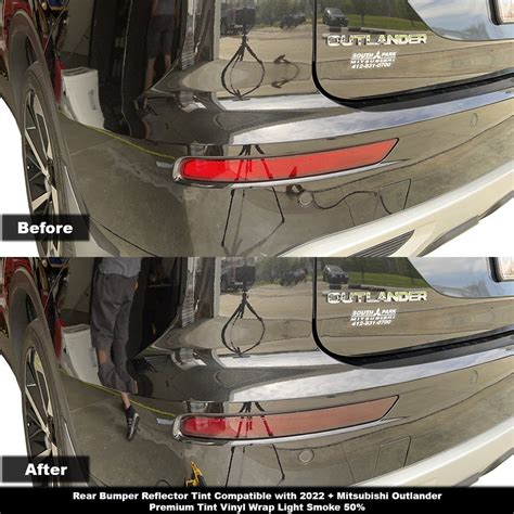 Crux Moto Rear Bumper Reflector Tint Kit For Mitsubishi Outlander