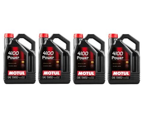 Motul Power W Liters Technosynthese Engine Motor Oil