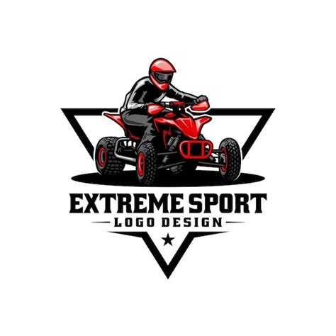 Premium Vector Atv Quad Bike And Extreme Sport Illustration Logo